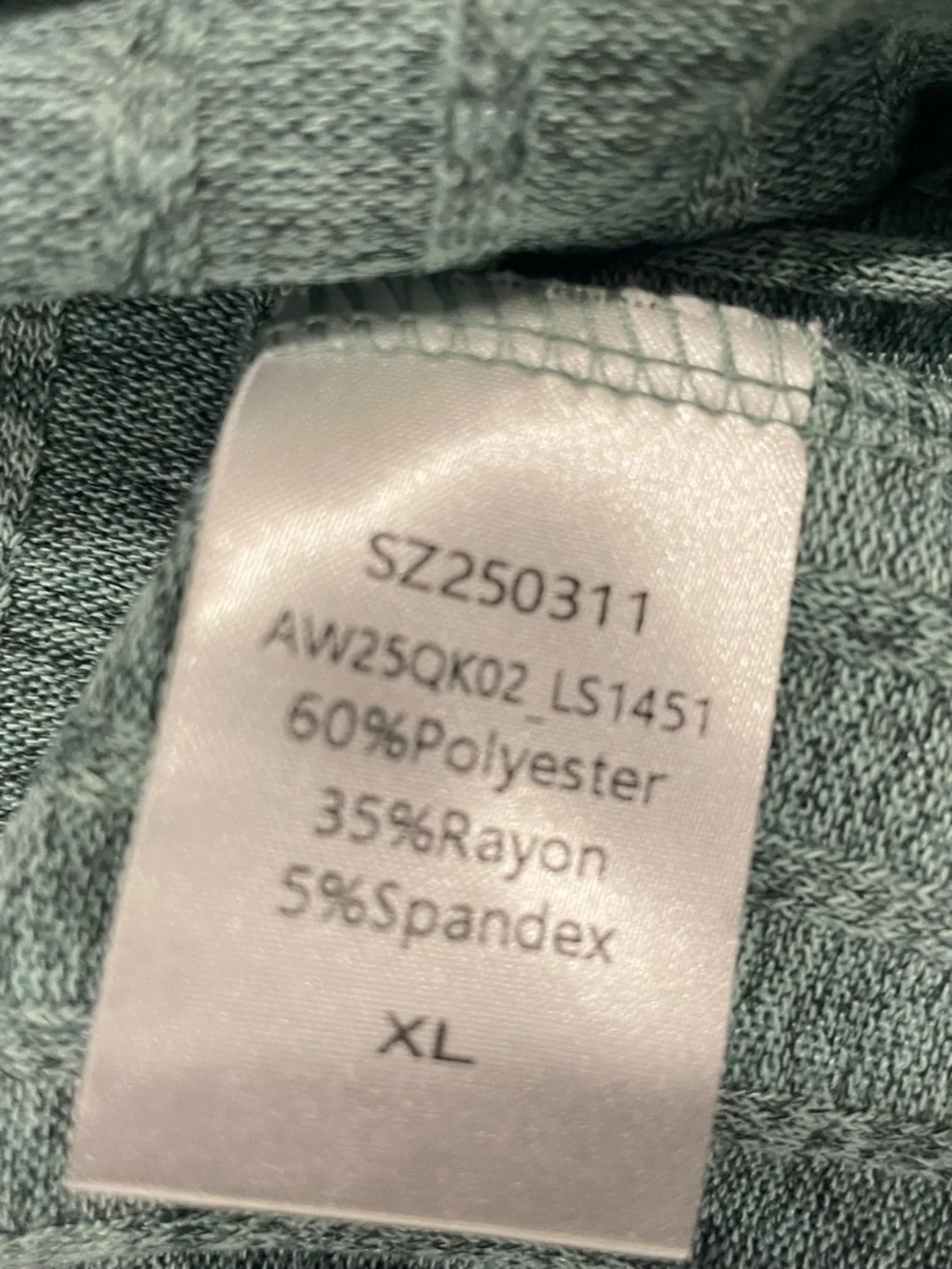 Lillusory Ribbed Sage Green Loungewear Set - Size XL NWT - Picture 5 of 5